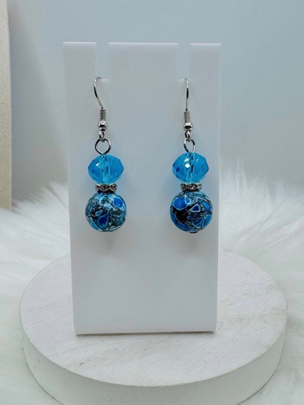 Blue-laloo Beaded Boho Earrings